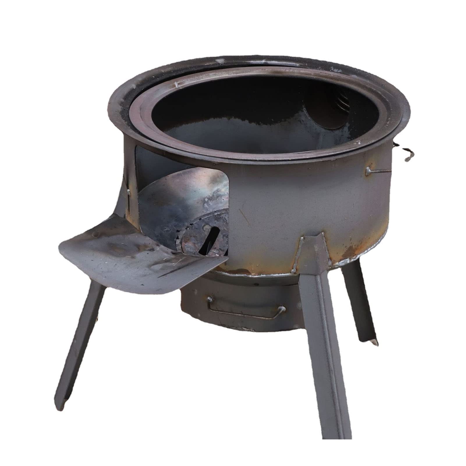 Stove heater, Multifunctional Iron Carbon Stove, Energy Saving Wood Burning Heating,Smokeless Cooking(63cm)