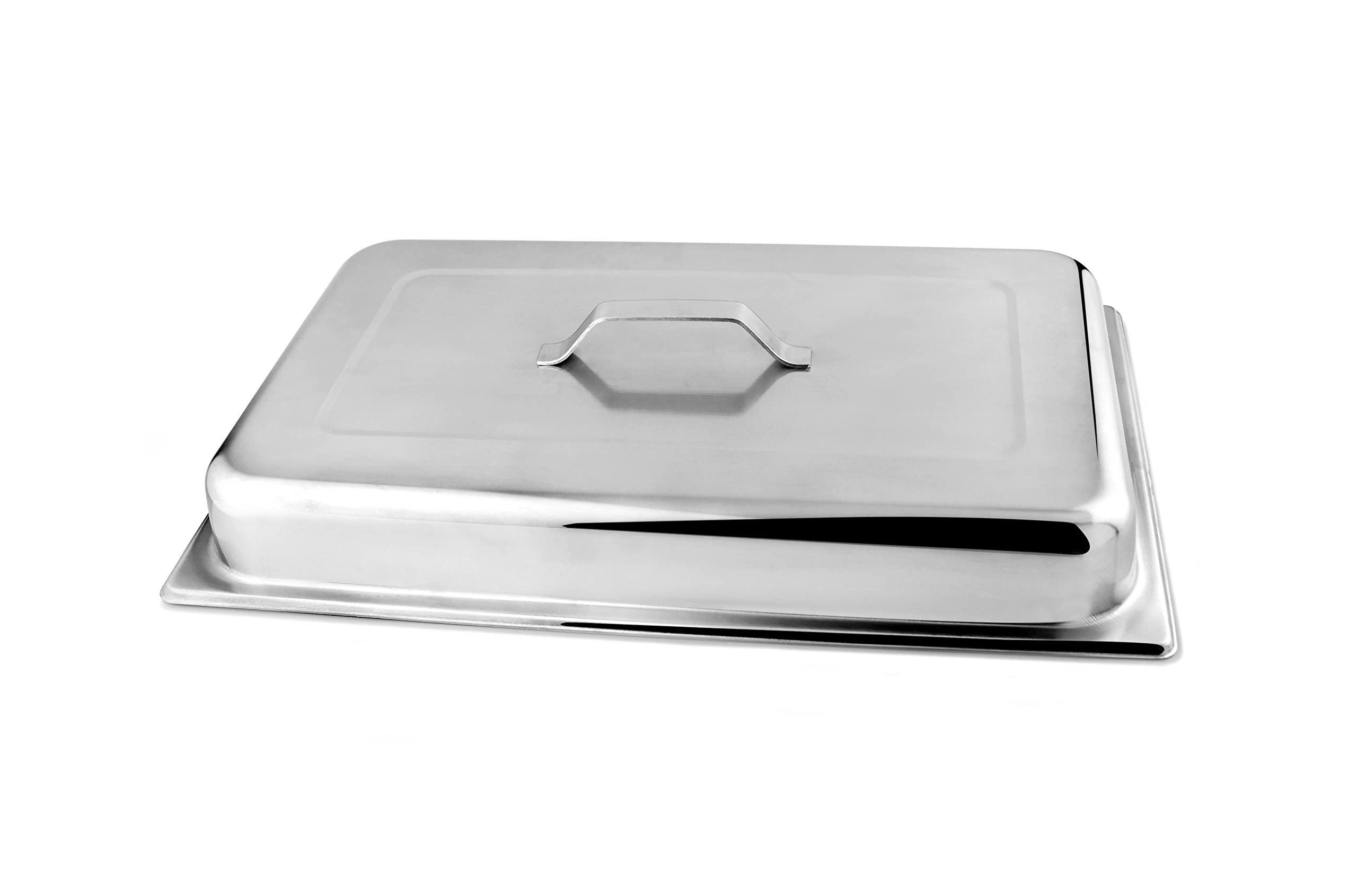 aro Chafing Dish Edelstahl, Twin Pack, 59.5 x 35.5 x 30 cm, 6 GN-Behälter (1x 9L, 2X 4L, 3X 2.5L), 2 Deckel, 4 Brennstoffbehälter, Silber, 2 Stück