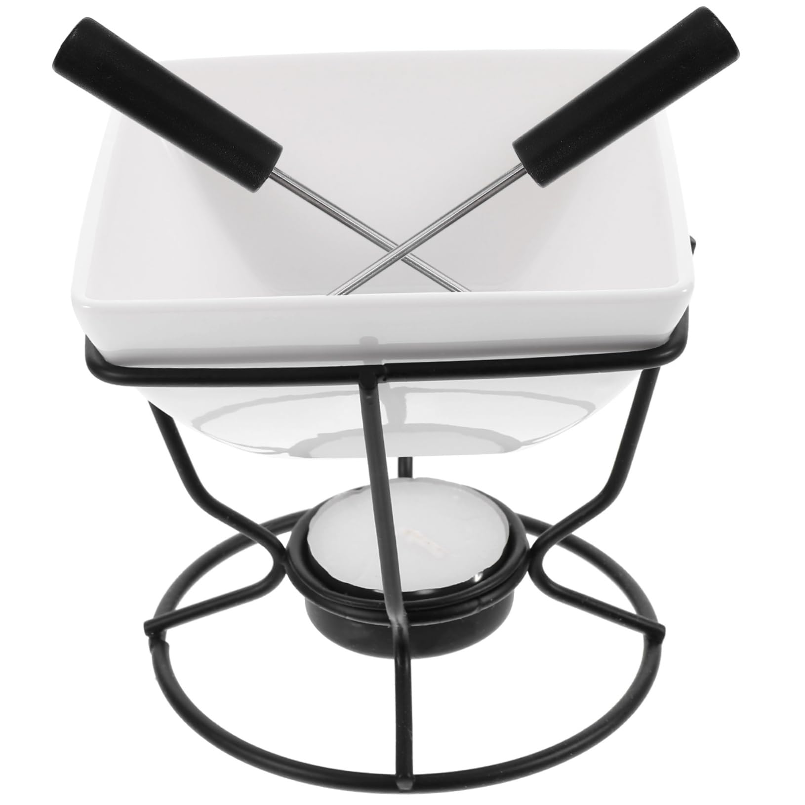 Ciieeo 1Set Chocolate Melt Pot Fondue Pot for Butter Cheese and Ice Melting Baking Tool for DIY Treats and Desserts present for Friends and Family