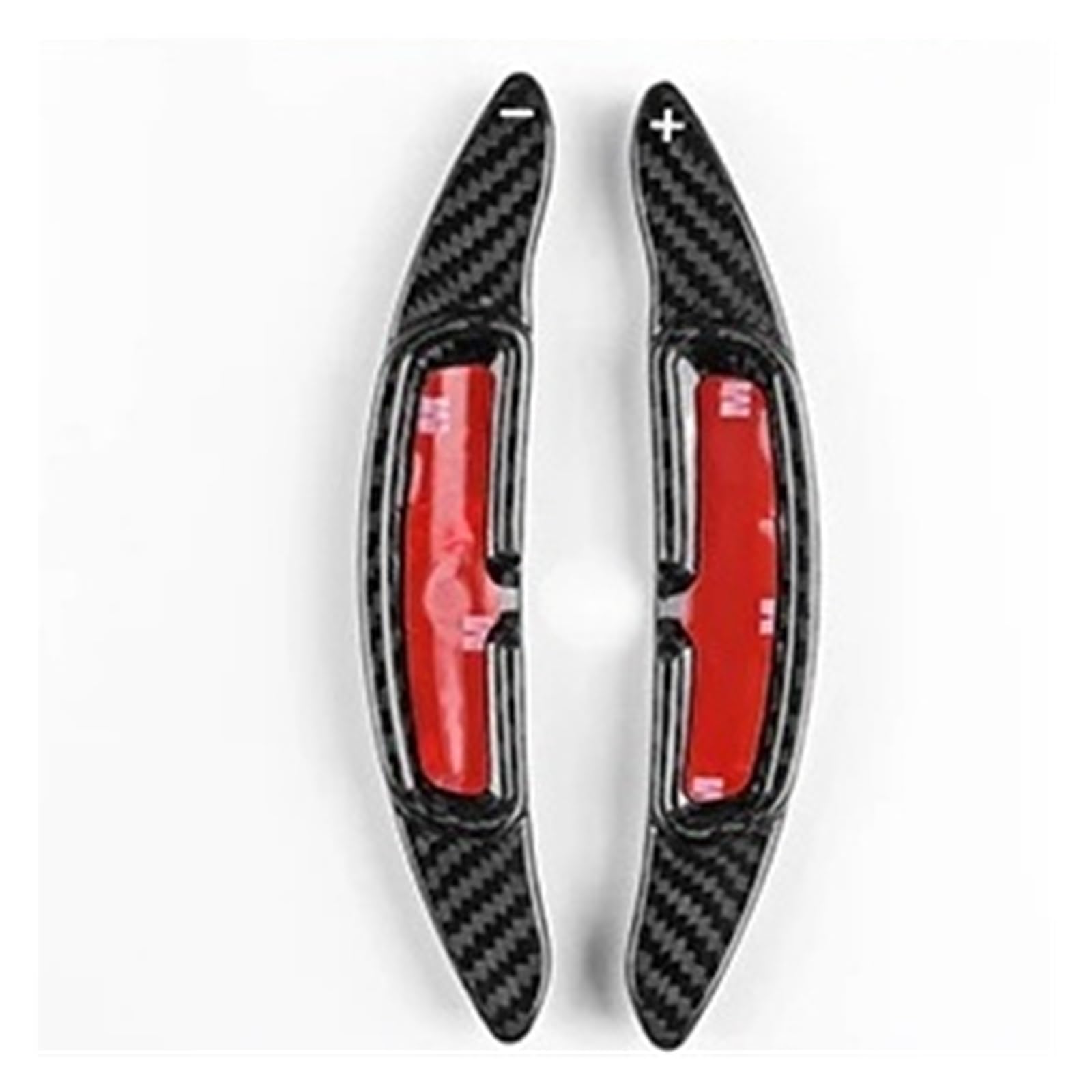 ZHANGZHENGYAO Car Steering Wheel Shifter Paddle for for Taycan for Panamera for Macan for 911 992 Steering Wheel Shift Paddles Shifter Extended Carbon Fiber(Black)