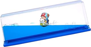 Honsheng Unsinkable Boat Pirate Ship in a Fluid Drift Bottle Acrylic Liquid Wave Cruise Ship Model Toy Paperweight Desk Sensory Toy Gifts for Boys Girls (Going-Merry S)
