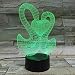 RJGOPL usb Luce notturna 3D Visual Bulb Led Lampada da comodino Innovative Parents Room Piastra metacrilato
