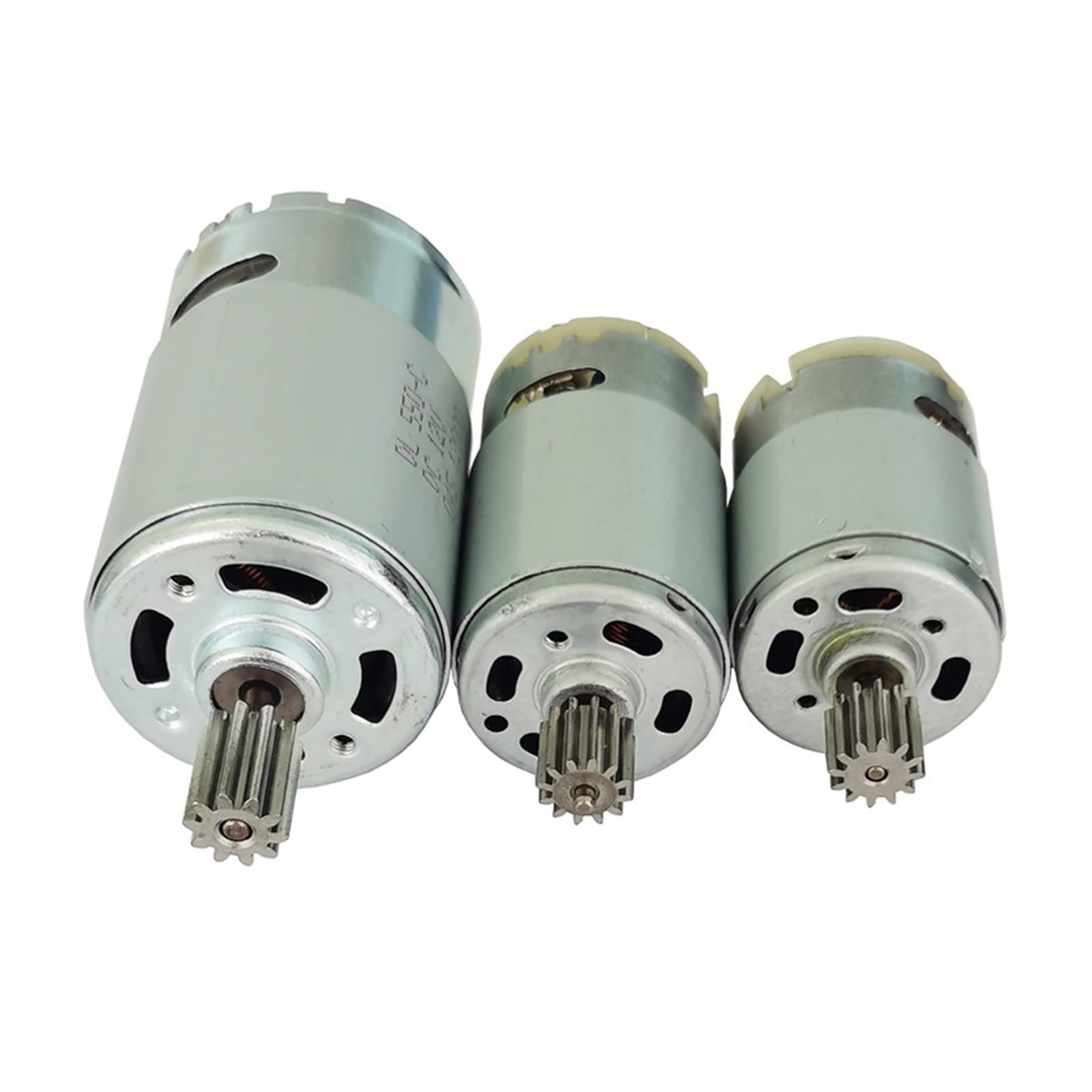 Motor de CC， Motor de CC 380 390 de 12 Dientes, 550 570 de 10 Dientes, 6 V, 12 V, for Taladro eléctrico de Coche de Juguete DIY(570 12v 35000 1 Cm)