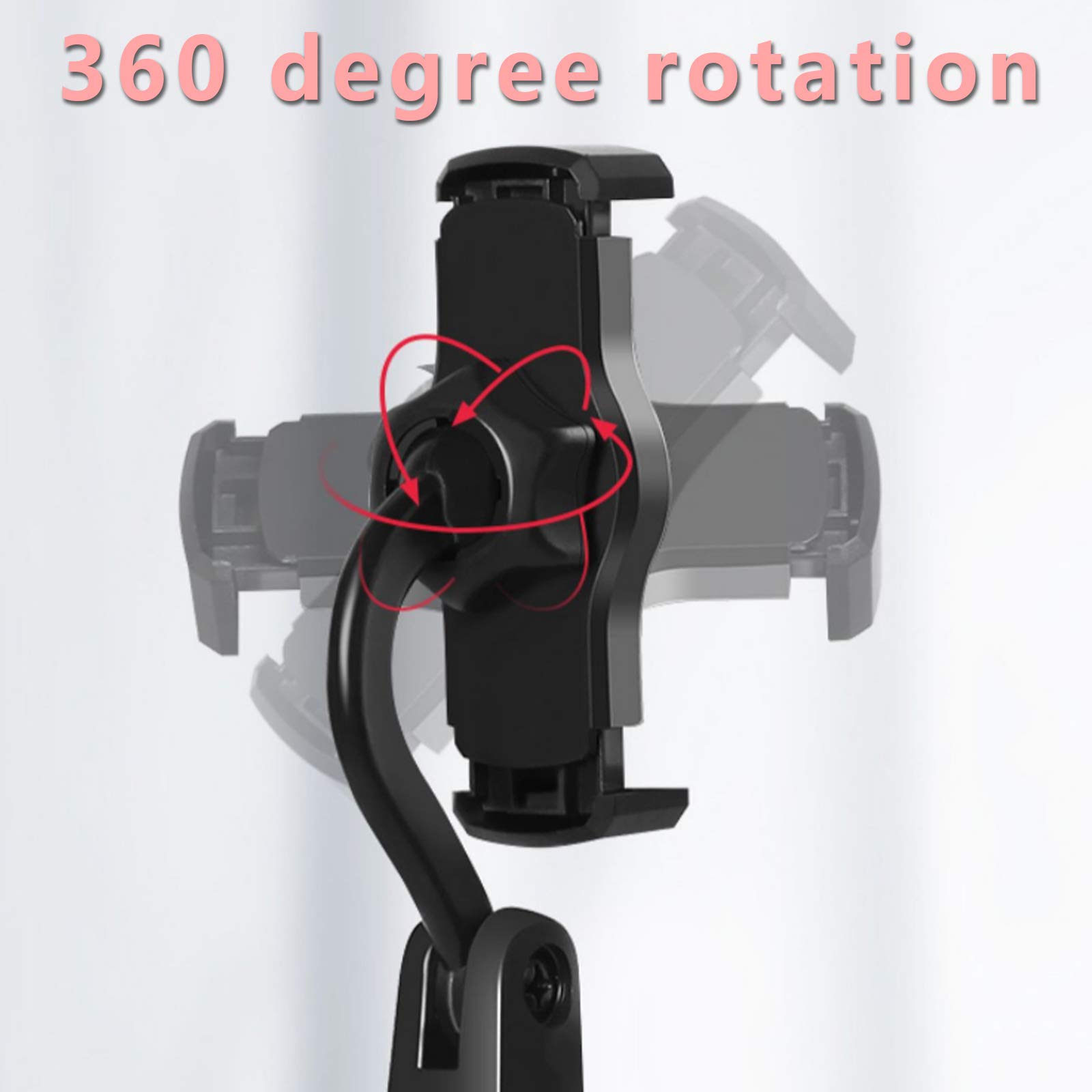 LXLTLB Base Móvil Universal Soporte con Luz de Relleno para Escritorio con Rotación De 360° Adecuado para Transmisión en Vivo por Teléfono Móvil O Tomar Fotos,Ordinary