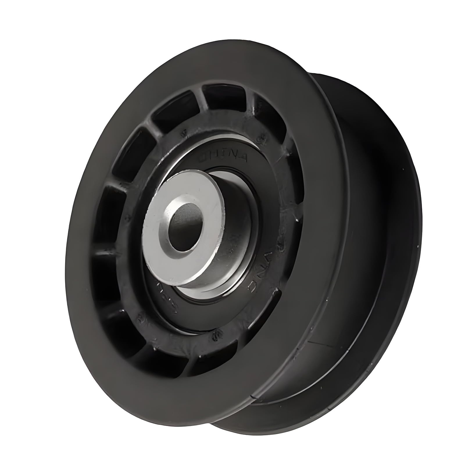 Pulley Single Slot Flat Idler Pulley Replacement Aluminum Idler for 15280 106-2176 Mowers Accessory Single Slot Part Flat Mowers Replacement
