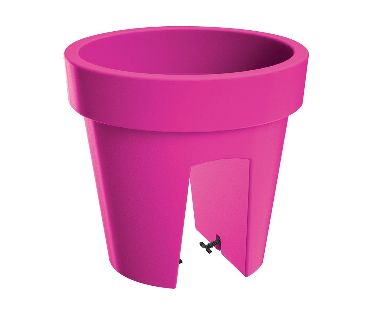 Jardinière De Balcon Altea Erhard-Trading - Pot Ovale Ou Rond, Fixation Sans Perçage - Plusieurs Couleurs (Fuchsia) - 4