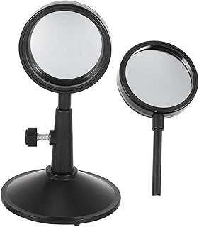 ULTECHNOVO 1 Conjunto Experimento De Óptica Física Experimento Óptico Lente Côncava Experimento Físico Lente Côncava Portátil Lente Óptica Côncava Espelho Plástico Portátil Côncavo