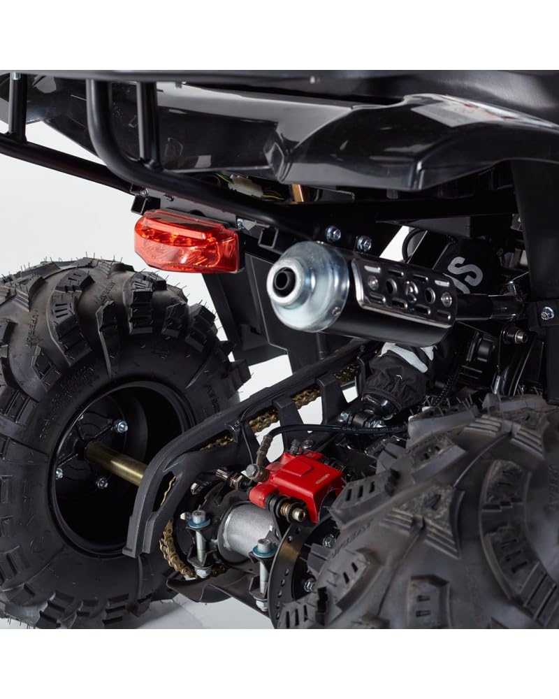 T-MOTO - Maxi Quad Hunter PRO 125cc - Mezzo per Ragazzi e Adulti, Quad a Benzina 4 Tempi uso Off Road, Automatico (Blu)