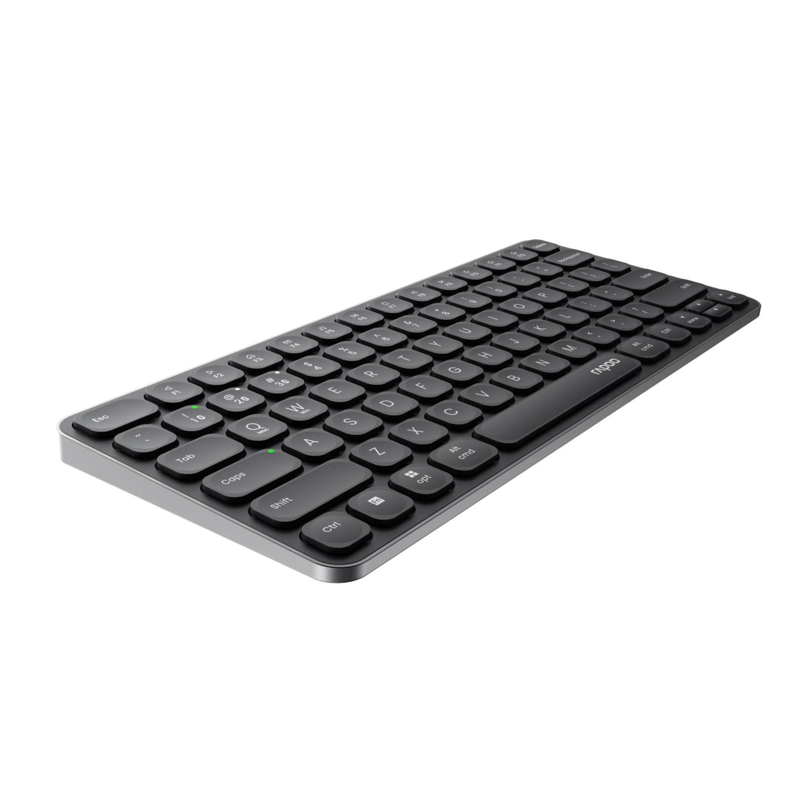 Rapoo E9050L Bluetooth Wireless Multi-Device Keyboard(4 Devices), Rechargeable, Led Indicators, Ultra-Thin, Ergonomic, Compatible with Windows, iOS, Android, Tab, Smartphones -Grey 3-Year Warranty-image-25