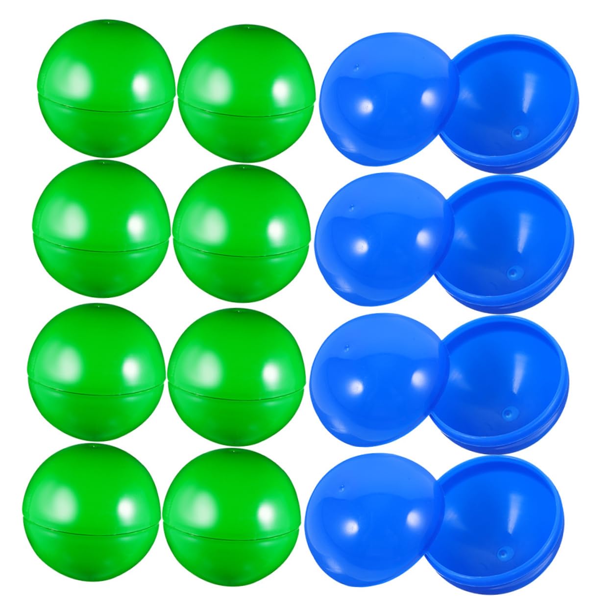 BCOATH 50pcs Colorful Raffle Balls for Games Home Parties Bingo Balls Openable Plastic Balls