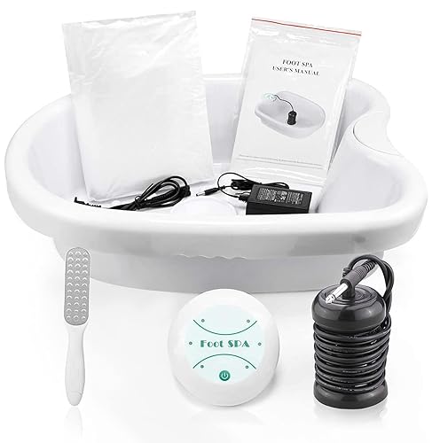BOEE - Máquina de baño de pies de desintoxicación iónica con lima de pies, máquina de desintoxicación de baño de pies iónica para uso doméstico,