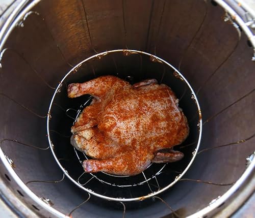 Miniatura 8 de Cesta para freidora de pavo y cesta de litera para Char-Broil sin aceite, accesorios grandes y fáciles, cestas de asador de aves de corral,