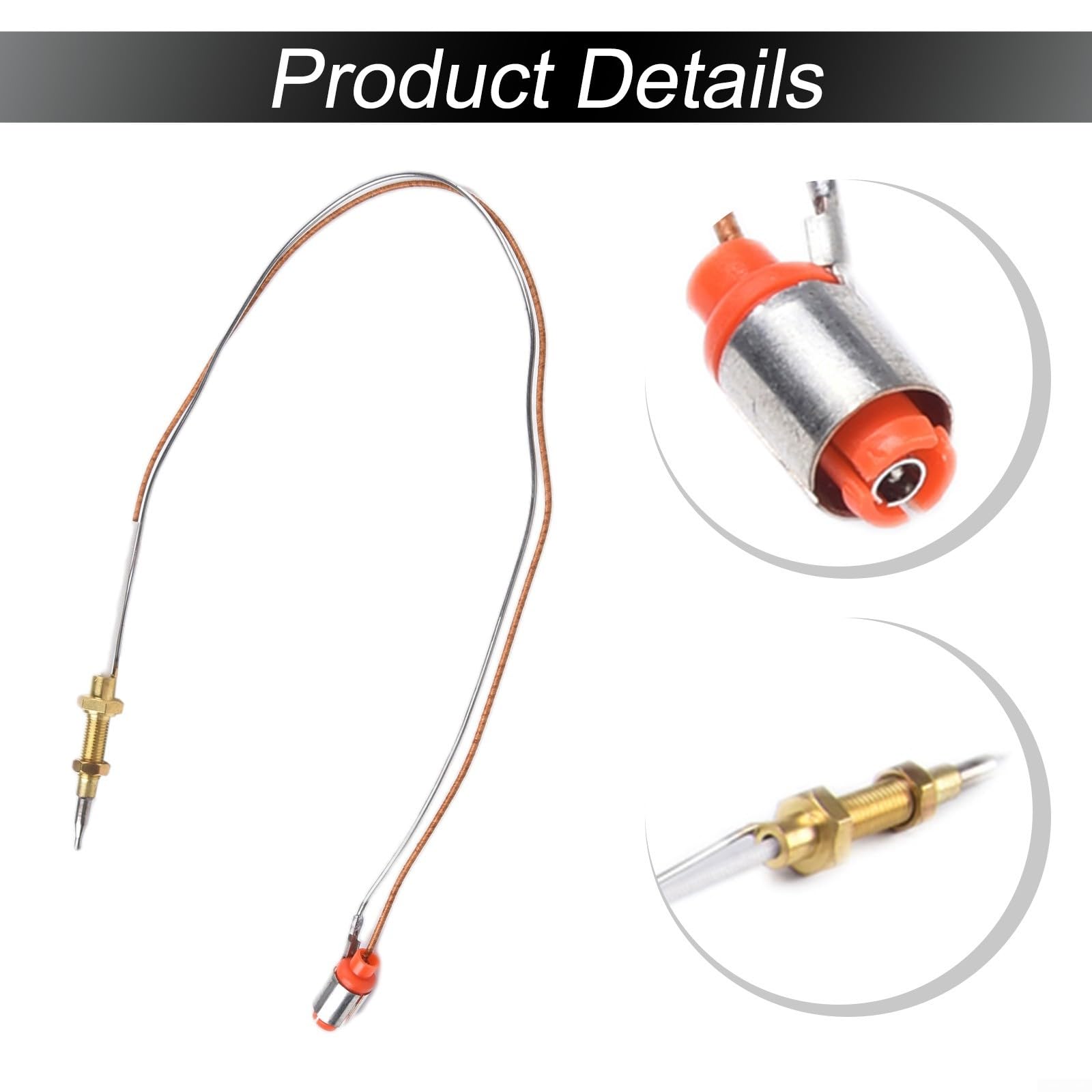 Vis Thermocouple Compatible Avec Brûleur à Gaz Sabaf Intégré (aiguille Courte 40 Cm