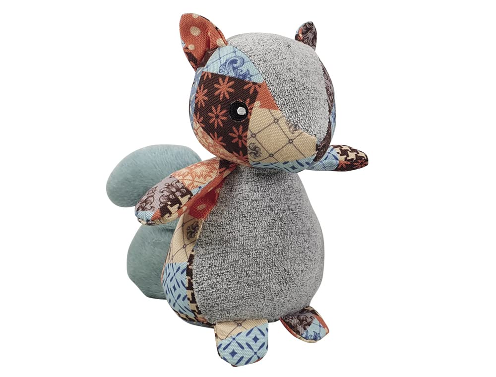 Nobby Plush Squirrel Patchwork Dog Toys