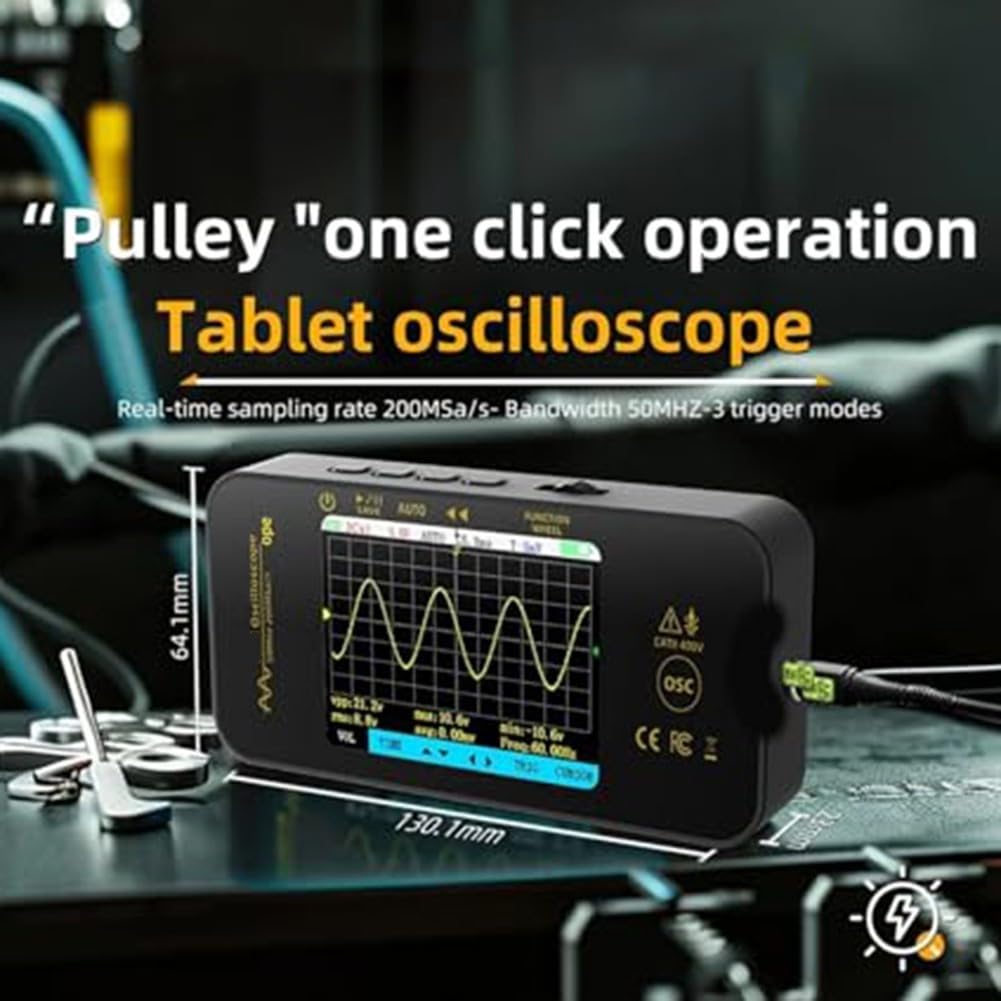 Oscilloscope Portable OT5 50MHz 200MSa/s Écran 2.8"