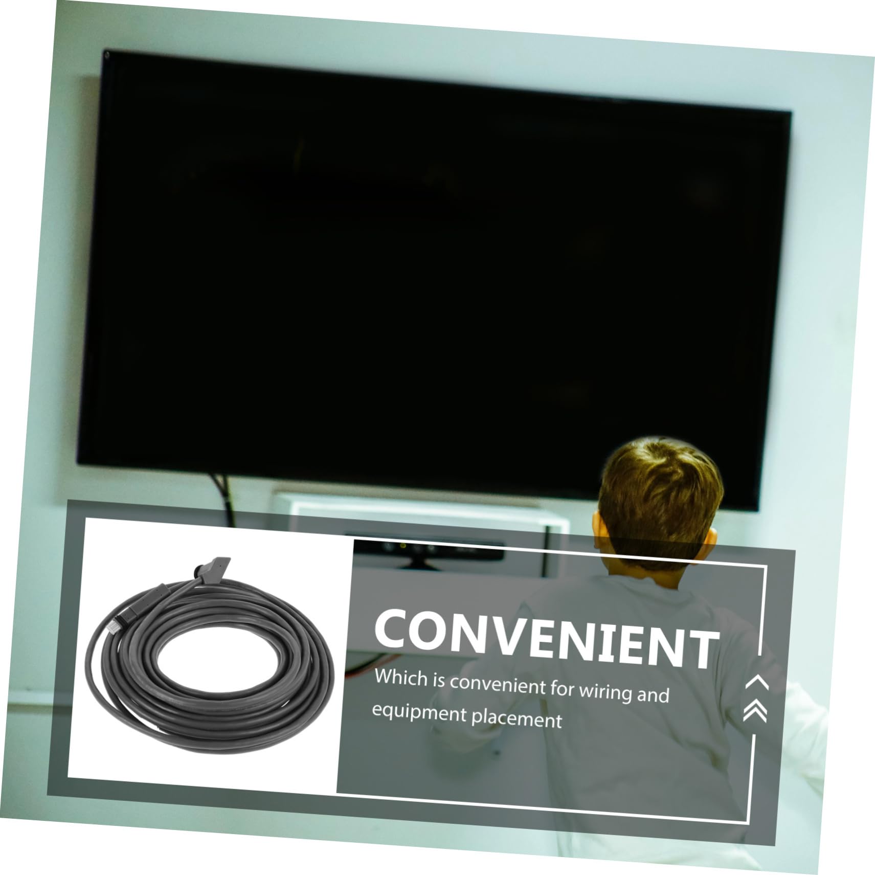 Uonlytech Câble D’extension Réseau Cat 6, Connexion Stable et Transmission Rapide, Cuivre sans Oxygène, Gaine Pvc, pour École et Maison