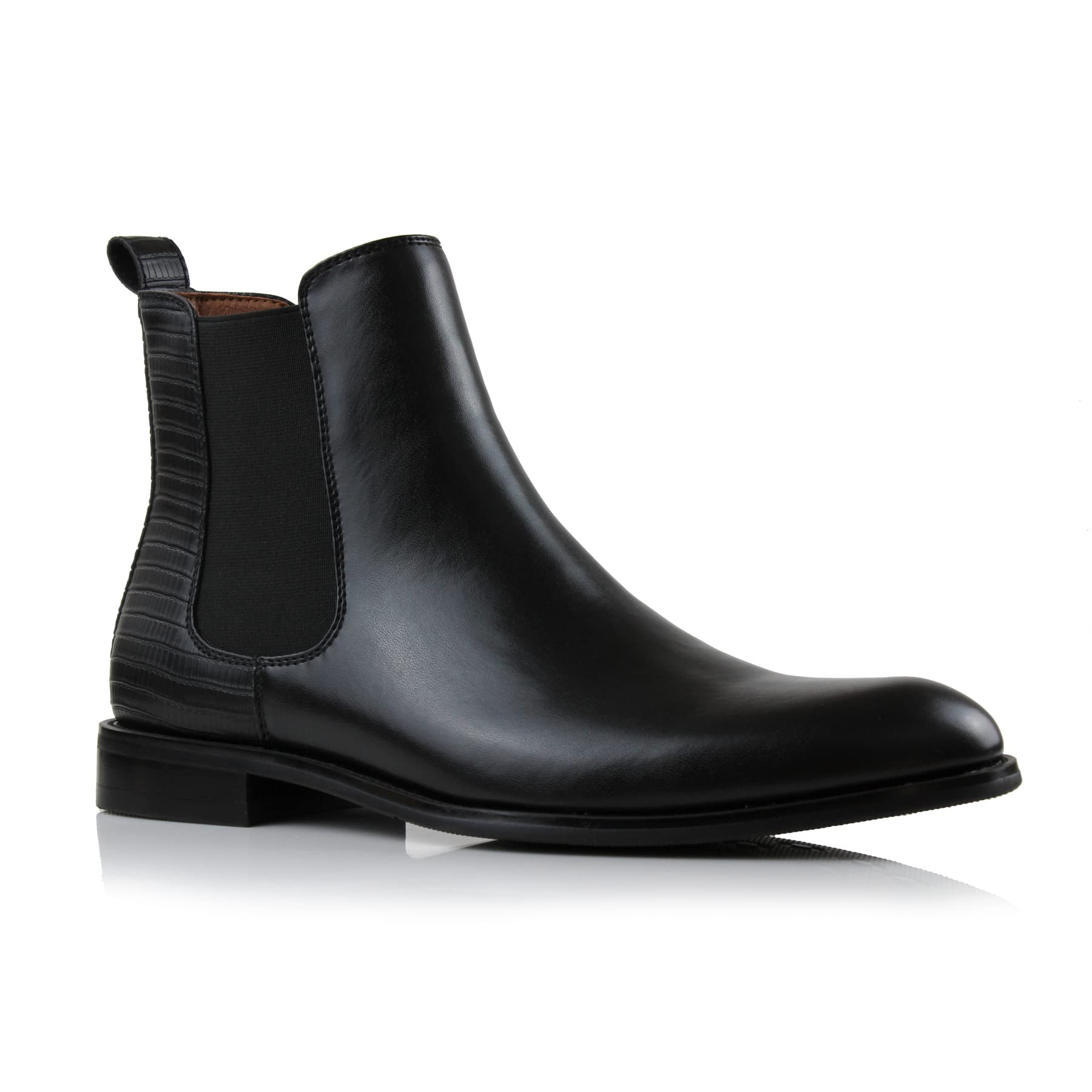 Polar Fox Men's Classic High-Top Chelsea Boot | Stylish Slip-On Ankle Boot for Dress, Casual & Formal Wear