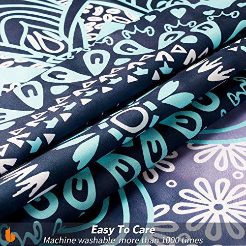 Urbanstrive Not Fade Machine Washable Mandala Tapestry Wall Hanging Trippy Hippie Bohemian Psychedelic Wall Tapestry For Bedroom Living Room, Blue White, Large (51.2X59.1 Inches)(130X150 Cm) #TOP4