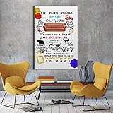 Affiche humoristique en métal avec citations « Fun In This Room We Are Friends » 20,3 x 30,5 cm