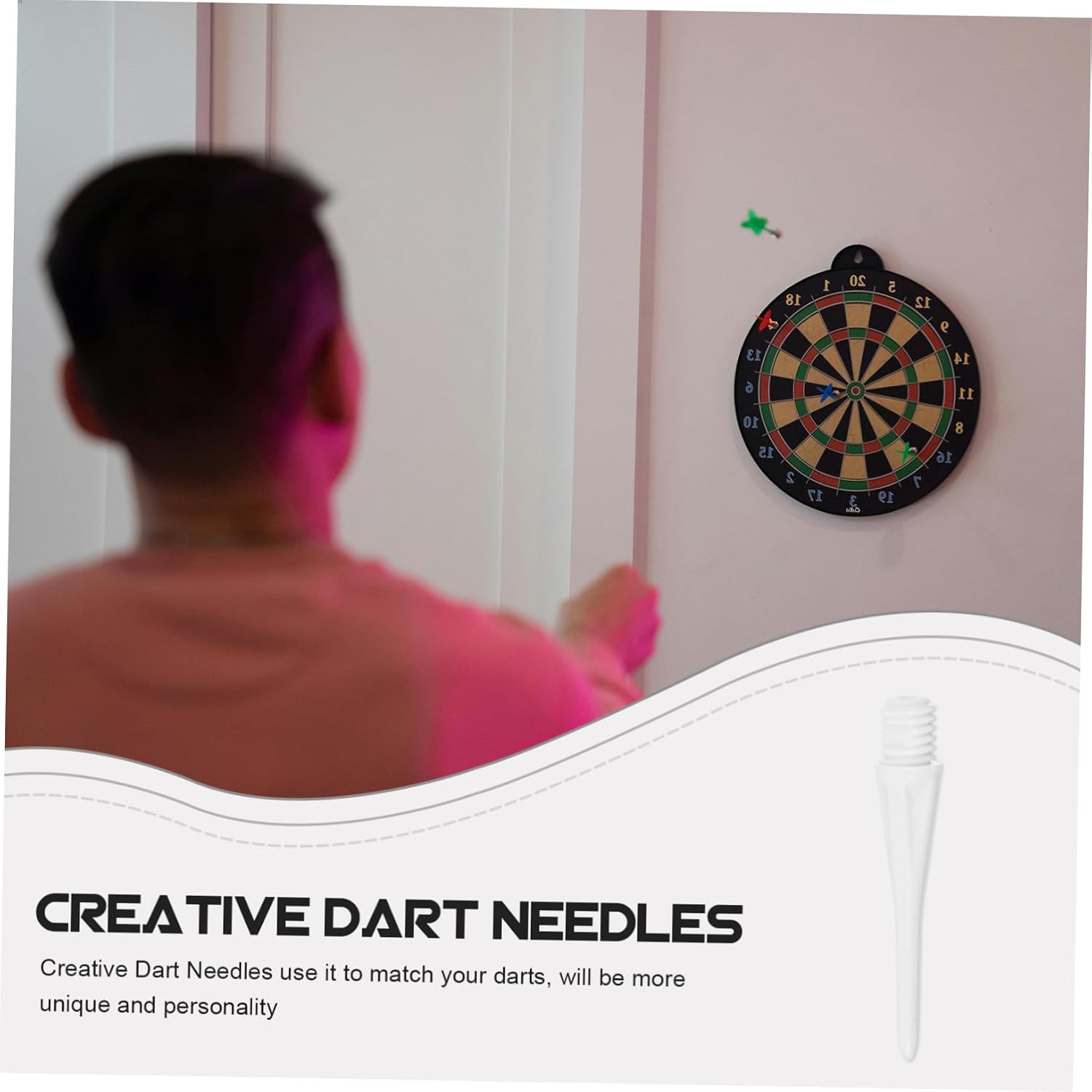Milisten 200pcs Professional Soft Tip Darts Replacement Flights Creative Needles Wear-Resistant Points for Indoor
