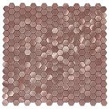 Avant Decor | Aluminum Mini Hexagons Tiles | Peel and Stick Kitchen Backsplash Tiles | Stick On Wall