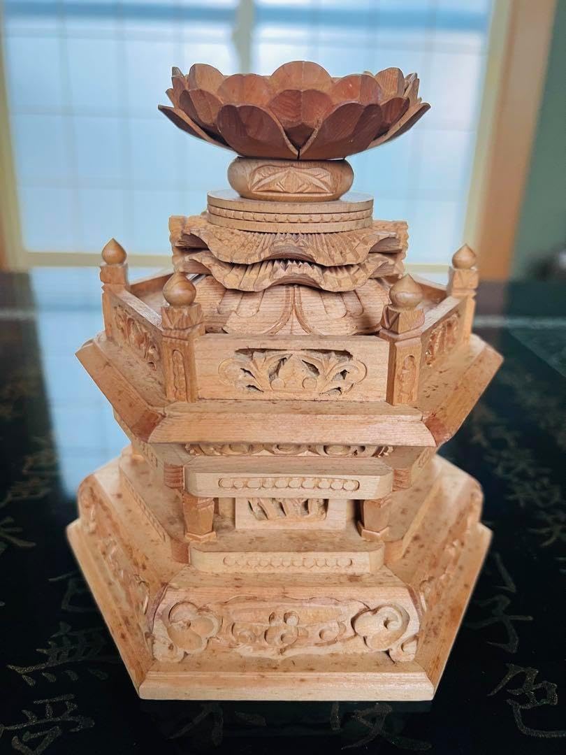 仏像用／台座のみ 円台座のみ 坐像用#489 ◇白檀 木彫 仏像付属品