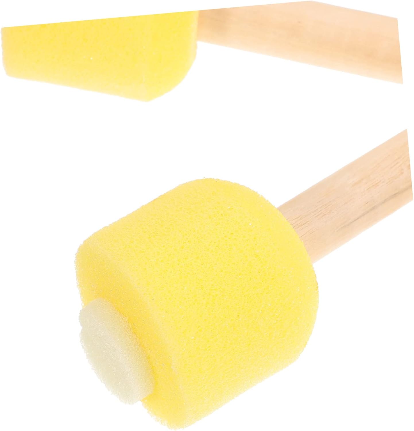 NUOBESTY 10pcs Boy Girl's Sponge Paint Brushes Boys and Girls Painting Round Sponge Stamps for Toddlers Easy Washable Drawing Tools