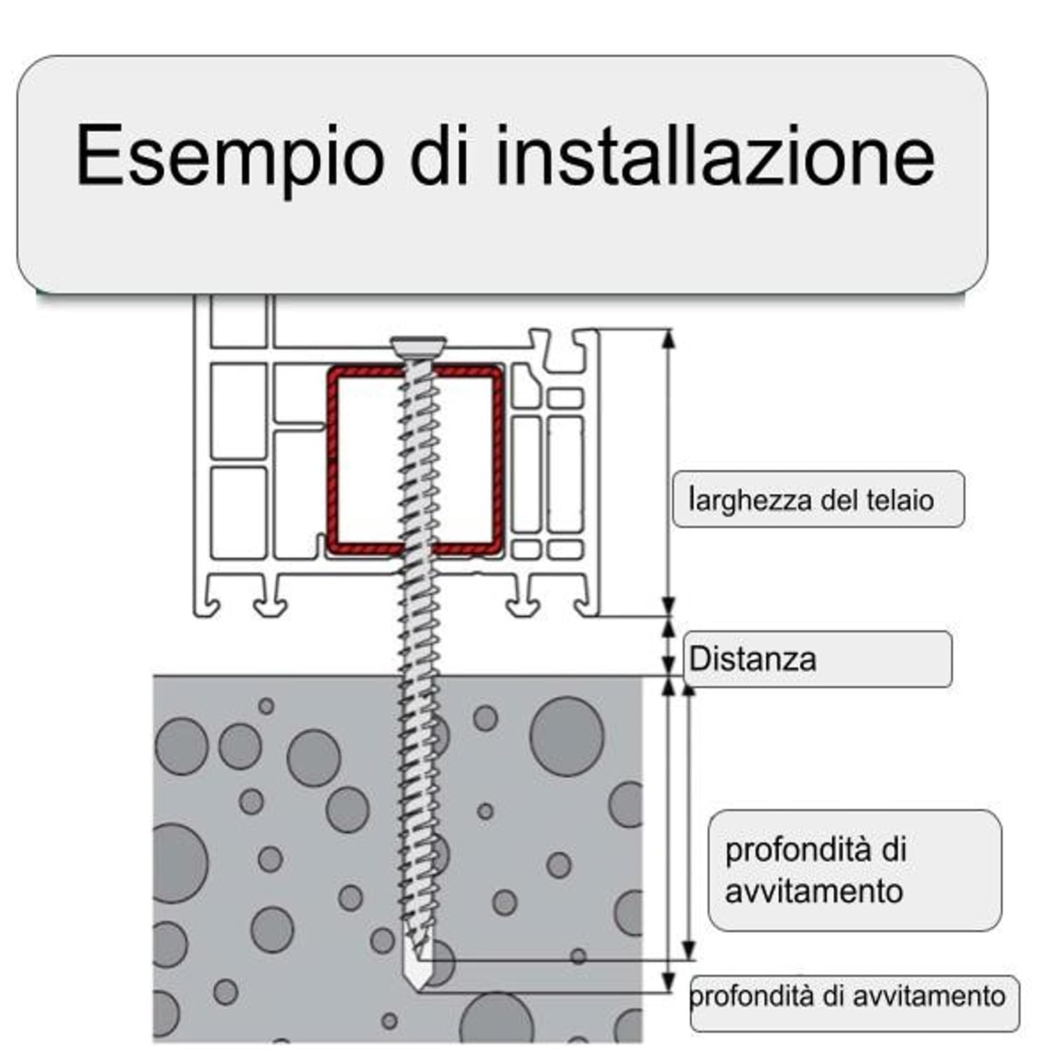 100 Pezzi Turboviti TOX 7,5x60/57 mm per Serramenti Infissi Telai, Acciaio Zincato Testa Torx