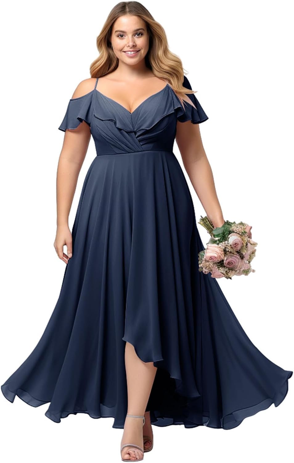 Vestido Dama De Honor Las Mejores Ofertas En Rosa 18W Talla Grande