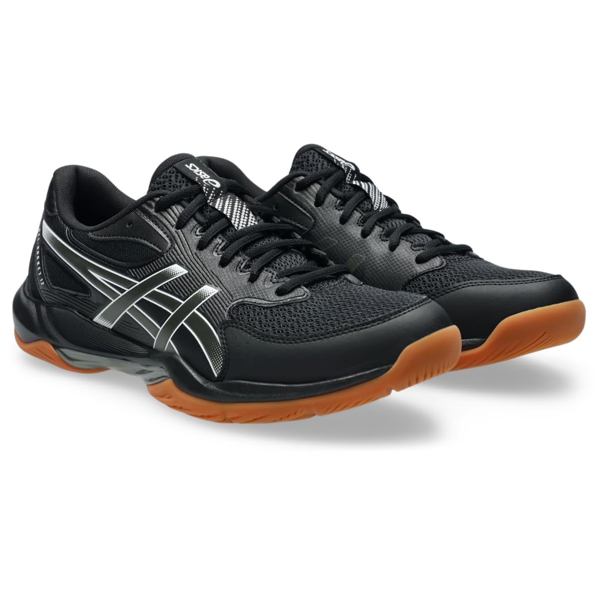 ASICS Men's Gel-Rocket 12 Volleyball Shoes, 9.5, Black/Gunmetal