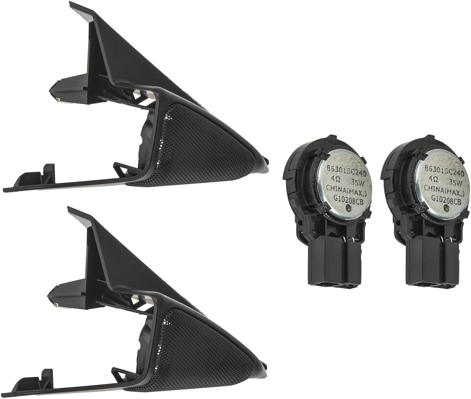 Generic Genuine OEM 2009-2013 for Subaru Forester Tweeter Speaker Upgrade Kit w/Covers H6318SC000