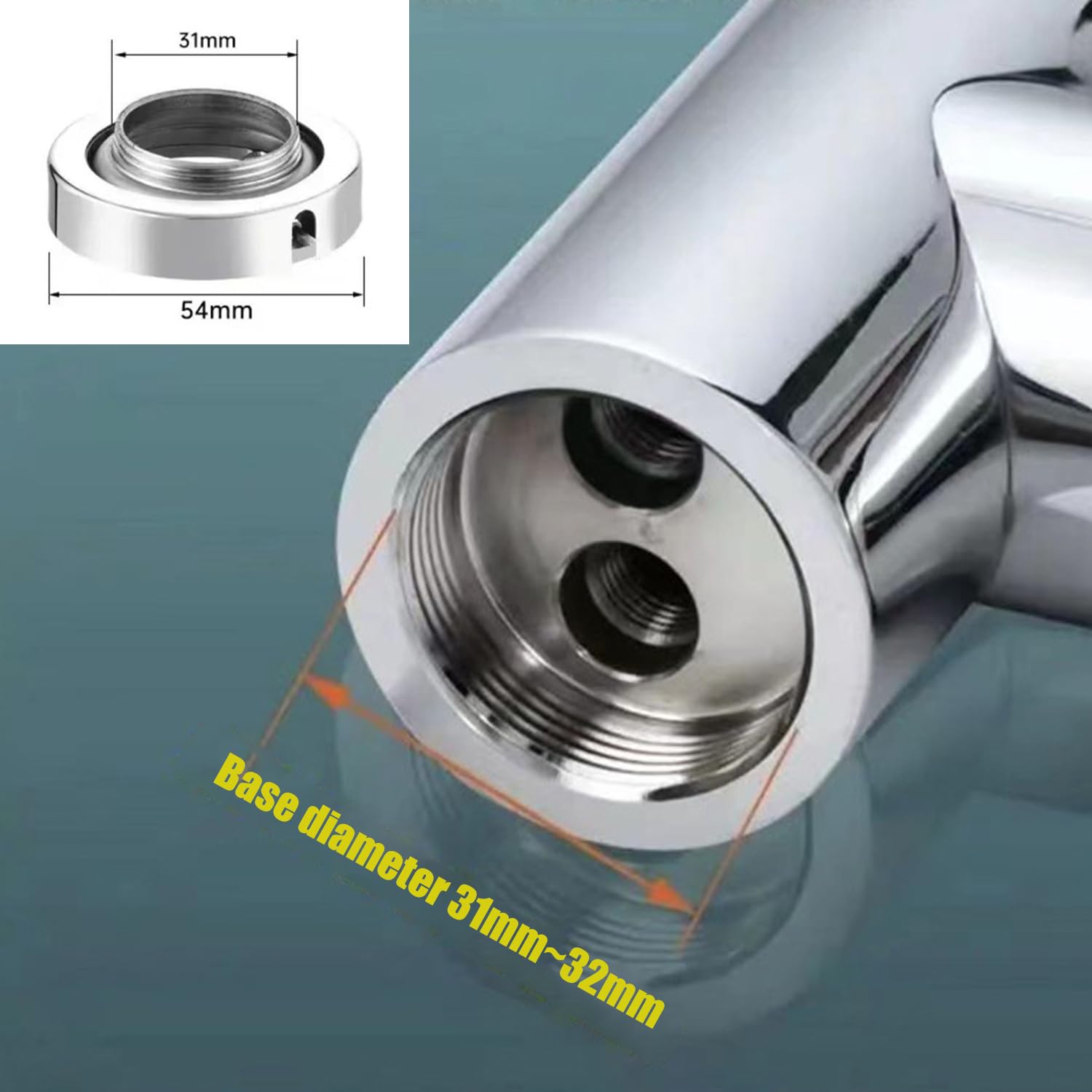 Base di Fissaggio Rubinetto,Supporto Universale per Miscelatore,Kit di Installazione per Rubinetto - Facile da Montare,Resistente e Antiscivolo,Compatibile con Rubinetti a Acqua Calda e Fredda