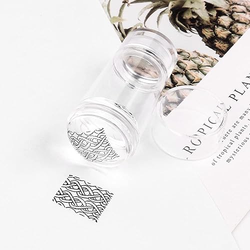 Miniatura 4 de DouborQ 3 piezas de doble cabeza Nail Art Stampers jalea de silicona transparente con raspador adecuado para uñas francesas DIY diseño