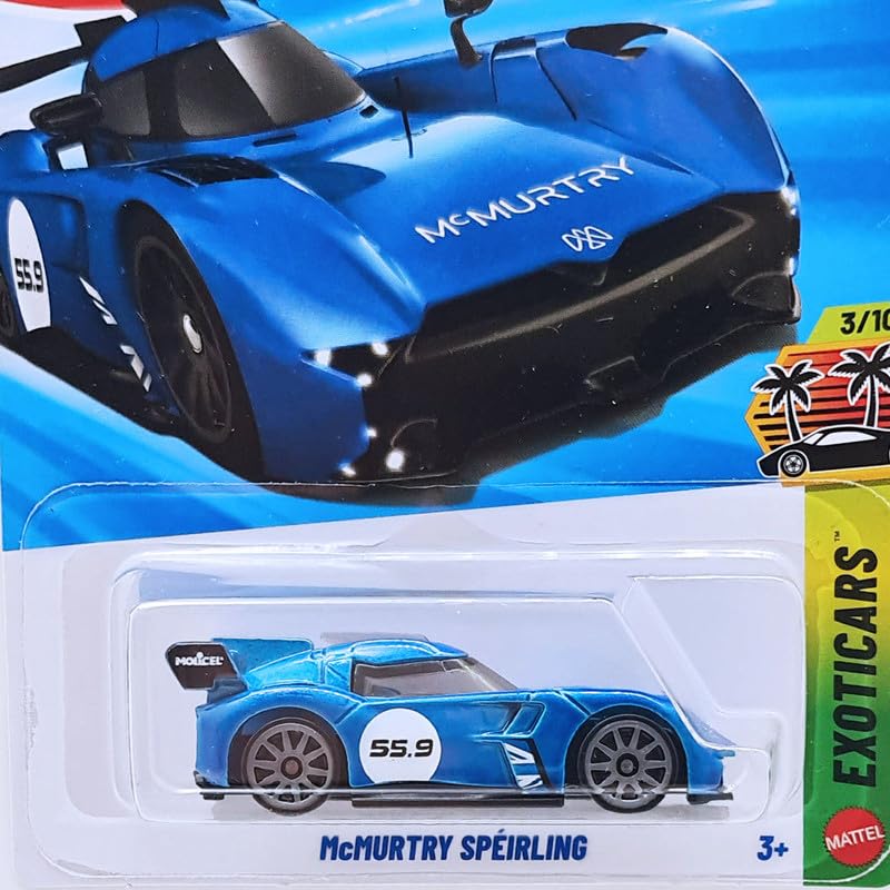 Image of Hot Wheels Mcmurtry Speirling Exoticars Ages 3 and Up 25 /250 (Blue)