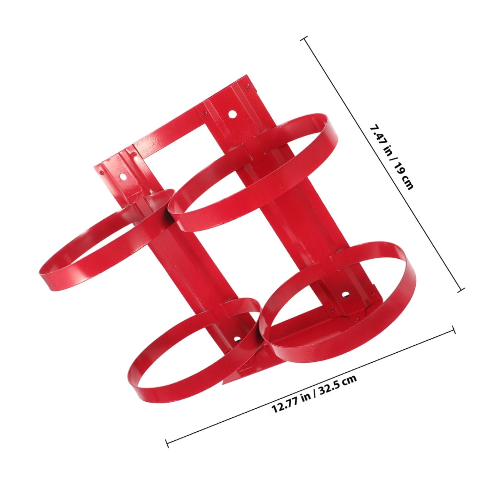 Supporto Accesso Immediato per Estintore 5kg in Ferro Rosso di Montaggio Robusto per Sicurezza Antincendio in Casa e Ufficio