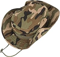 Vista 5 de Sombreros de sol para hombres y mujeres, sombrero de cubo UPF 50+, sombrero Boonie plegable, protección UV, senderismo, playa, pesca, safari