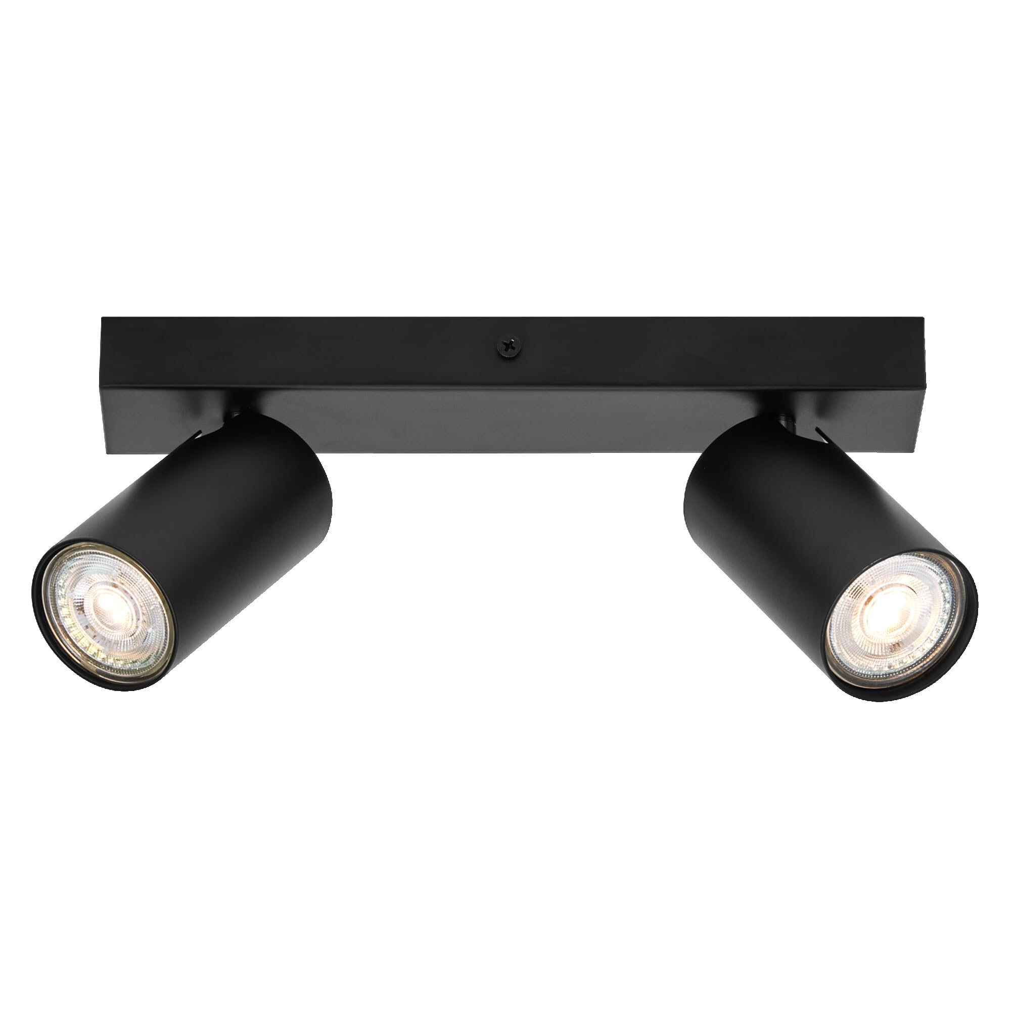 LEDVANCE LED SPOT OCTAGON 2x3,4 W, GU10, 460 lm, nero, 2.700K, bianco caldo, lampada LED intramontabile e sostituibile, ideale per interni, teste orientabili, dimmerabile