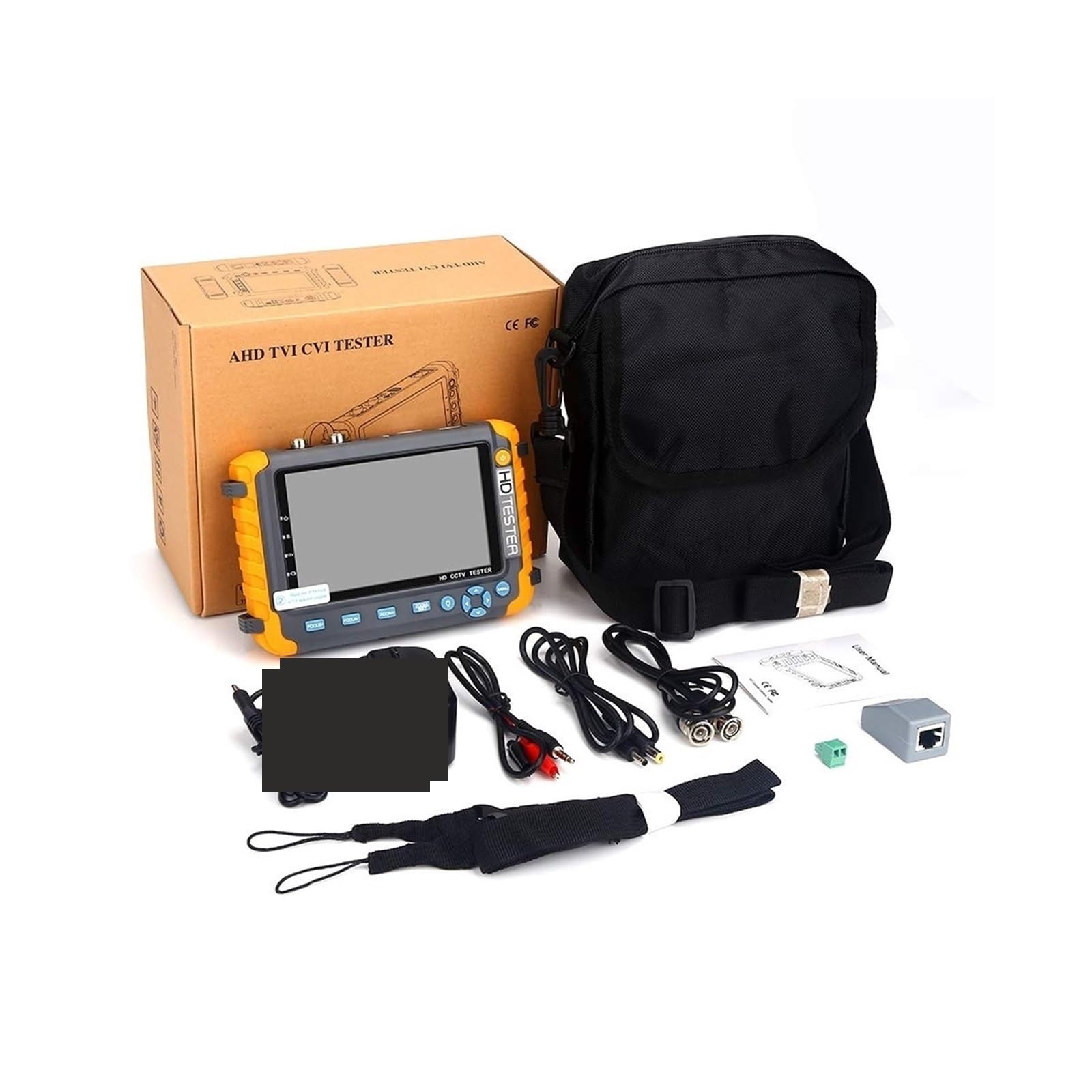Tester CCTV, IV8W Przenośny tester CCTV 8MP | Z AHD/CVI/TVI Mini Monitor Kamery Tester VGA Wejście Wideo Tester Kamery Bezpieczeństwa do testowania kamer CCTV i IP.