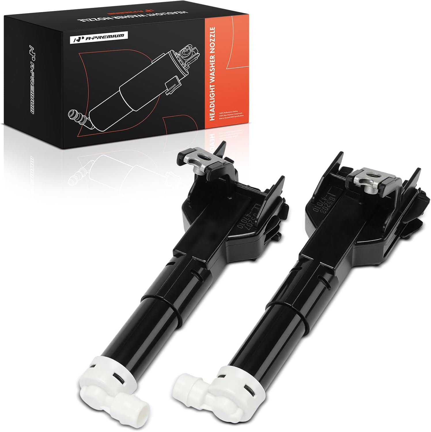 A-Premium Front Driver and Passenger Side Headlight Washer Nozzle Compatible with Toyota Prius 2010-2011