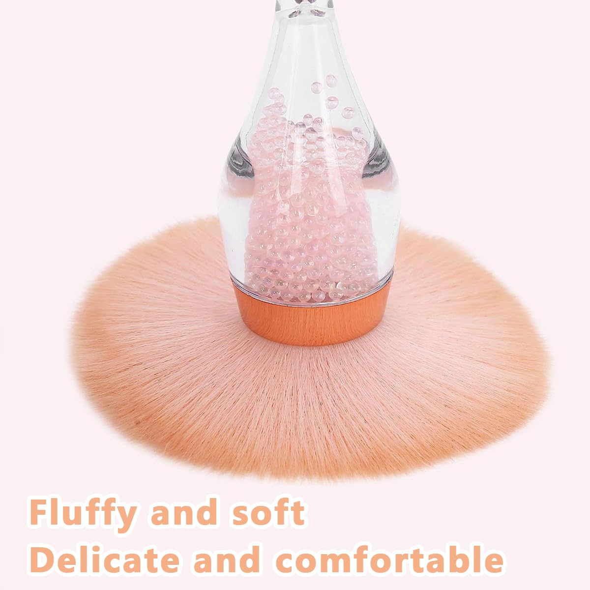 MAYCREATE Large Powder Brush, Fluffy Bendable Handle for Face Makeup 1