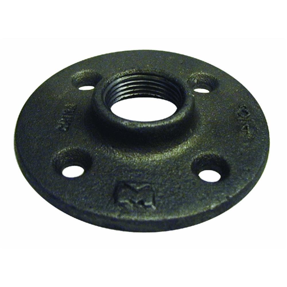 Muellar #521-605HC 1" Black Floor Flange
