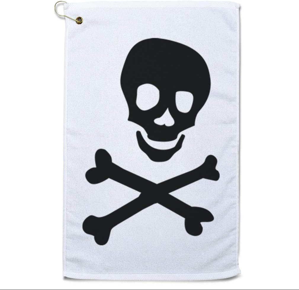 Style In Print Custom Golf Towel Personalized Pirate Symbol Fantasy Cotton Bag Accessories