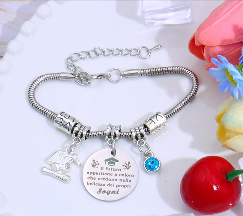 Braccialetti Per Le Donne Regali Di Ispirazione Per Le Donne Ragazze Regali Di Laurea Per Lei Bracciale Di Compleanno Motivazionale Braccialetto Di Amicizia Mantra Personalizzato Je