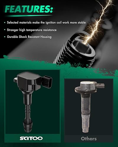 Vista 378 de Scitoo Bobinas de encendido cuadradas para Cadillac (Paquete de 8 unidades)