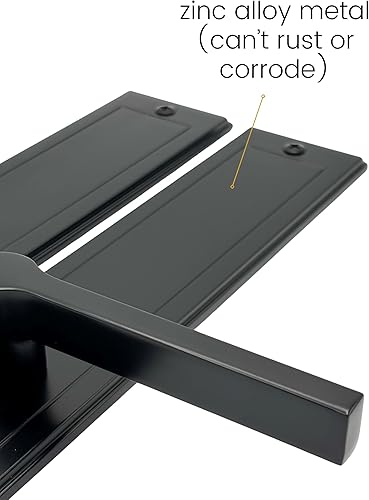 Miniatura 2 de Detalles decorativos para puerta de garaje de metal y buen aspecto  Hermoso diseño y magnético  Colección Allure  Color negro (solo juego de asas,