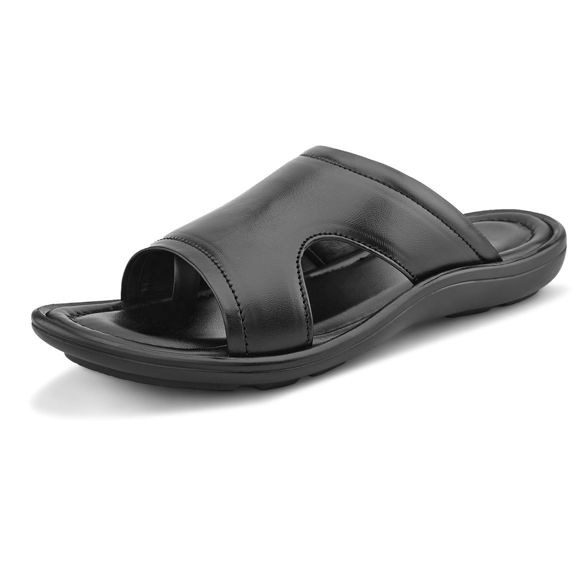 blue leather by centrino Sandal for Men | Grip Insole for Stability | Traditional Look with Leather made | Comfortable Casual look sandal for Men's (4047)-picture-54