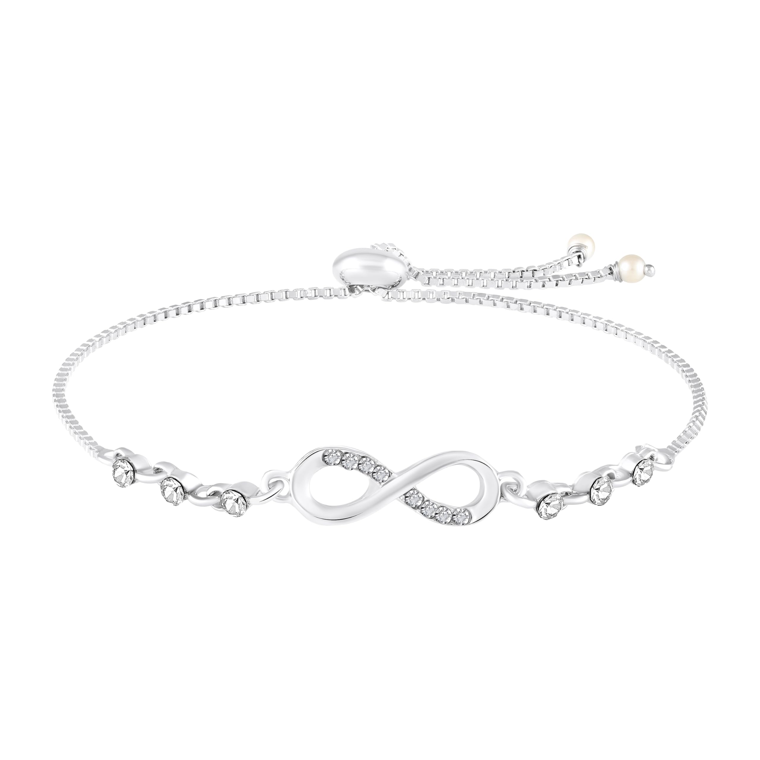 Lovely Gifting Jewelery Infinity Shape Adjustable Bracelet for Women & Girls (BR1101058R)-image-28