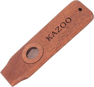 FUNOMOCYA 1 juego Kazoo de Madera para Instrumento Musical Portátil de Kazoo para Principiantes para Fiestas y Educación Musical Acompañamiento para Guitarra y Ukelele Colores Brillantes y
