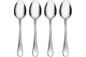 Oneida Flight Everyday Teaspoons - Premium 18/0 Stainless Steel, Set of 4