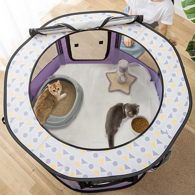 Upgrade Your Pet Playpen with Foldable Pet Playpen in Oxford Cloth, Fu. This Versatile Item Combines Sleek Design with high-Performance Utility, ensuring Durability and Style for Daily
